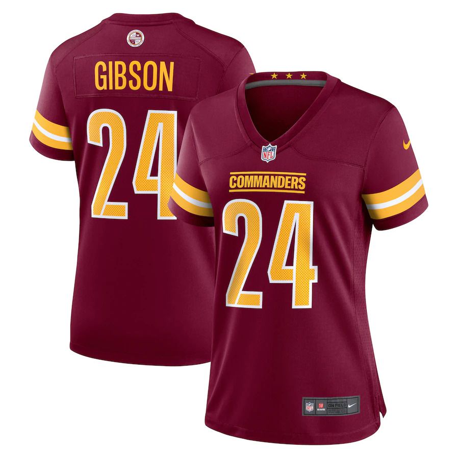 Women Washington Commanders #24 Antonio Gibson Nike Burgundy Game NFL Jersey->women nfl jersey->Women Jersey